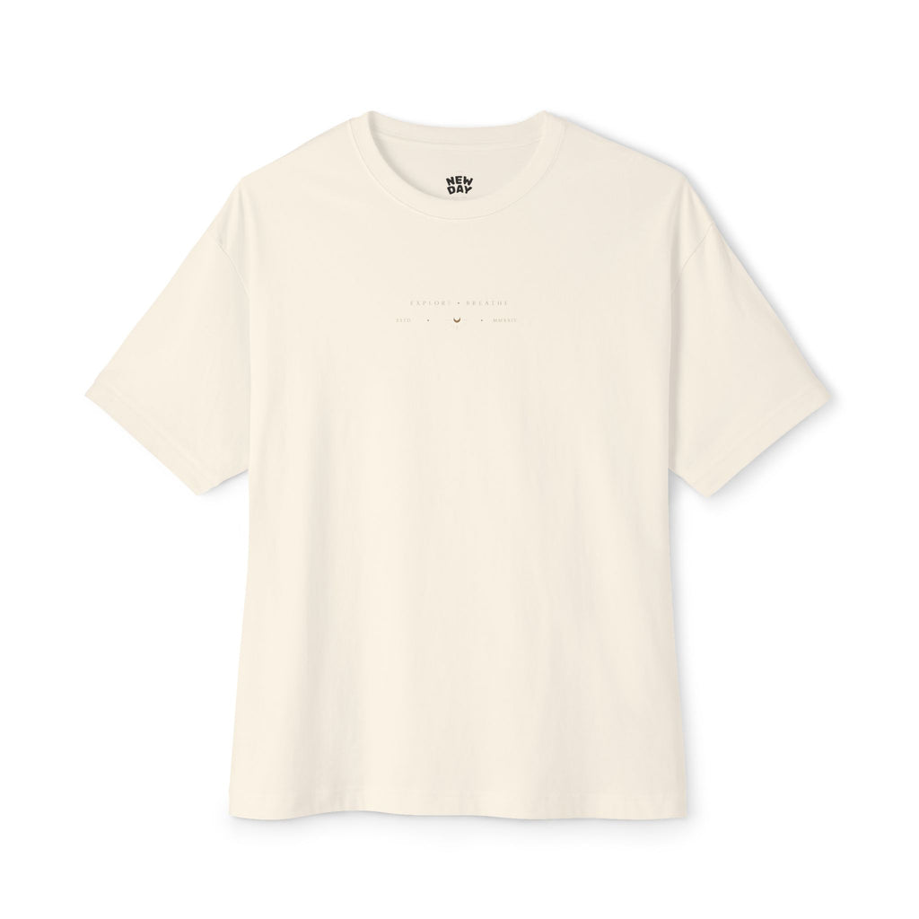 Wander Within to Journey Forward Tee — Inspirational Oversized Boxy T-Shirt
