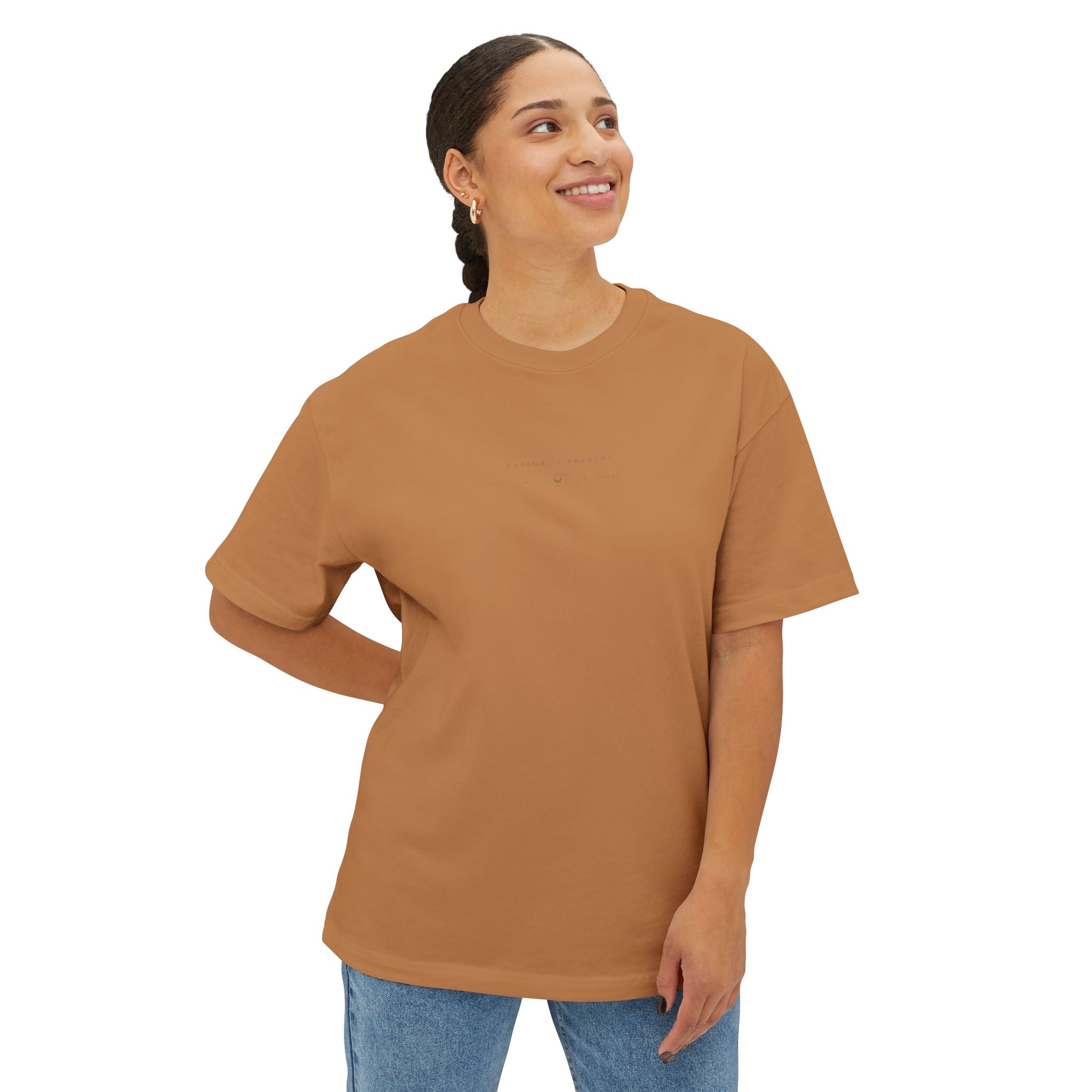 Wander Within to Journey Forward Tee — Inspirational Oversized Boxy T-Shirt