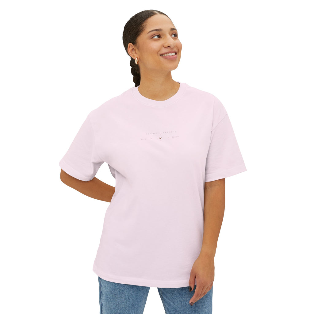 Wander Within to Journey Forward Tee — Inspirational Oversized Boxy T-Shirt